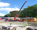 URW-376 mini spider crane at the Chelsea Flower Show